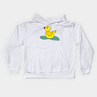 A duck on the lake Kids Hoodie